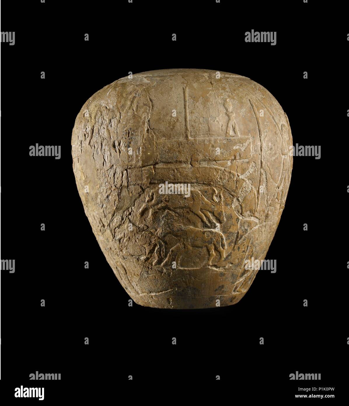 Macehead di Narmer, Protodynastic Periodo (Egitto), c3300 - C3200 BC. Artista: sconosciuto. Foto Stock