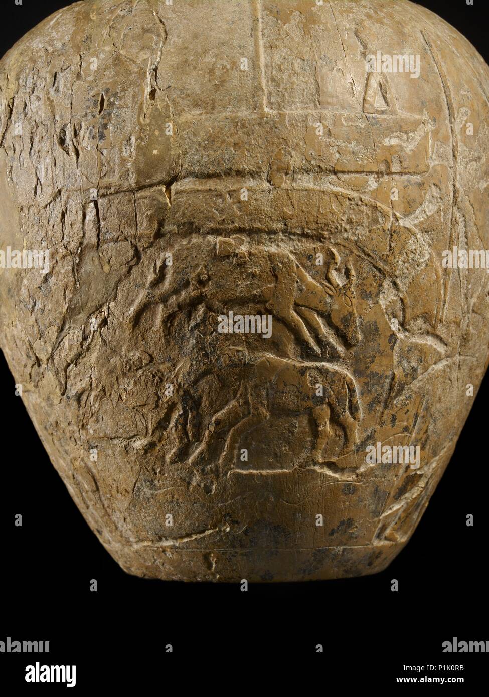 Macehead di Narmer, Protodynastic Periodo (Egitto), c3300 - C3200 BC. Artista: sconosciuto. Foto Stock