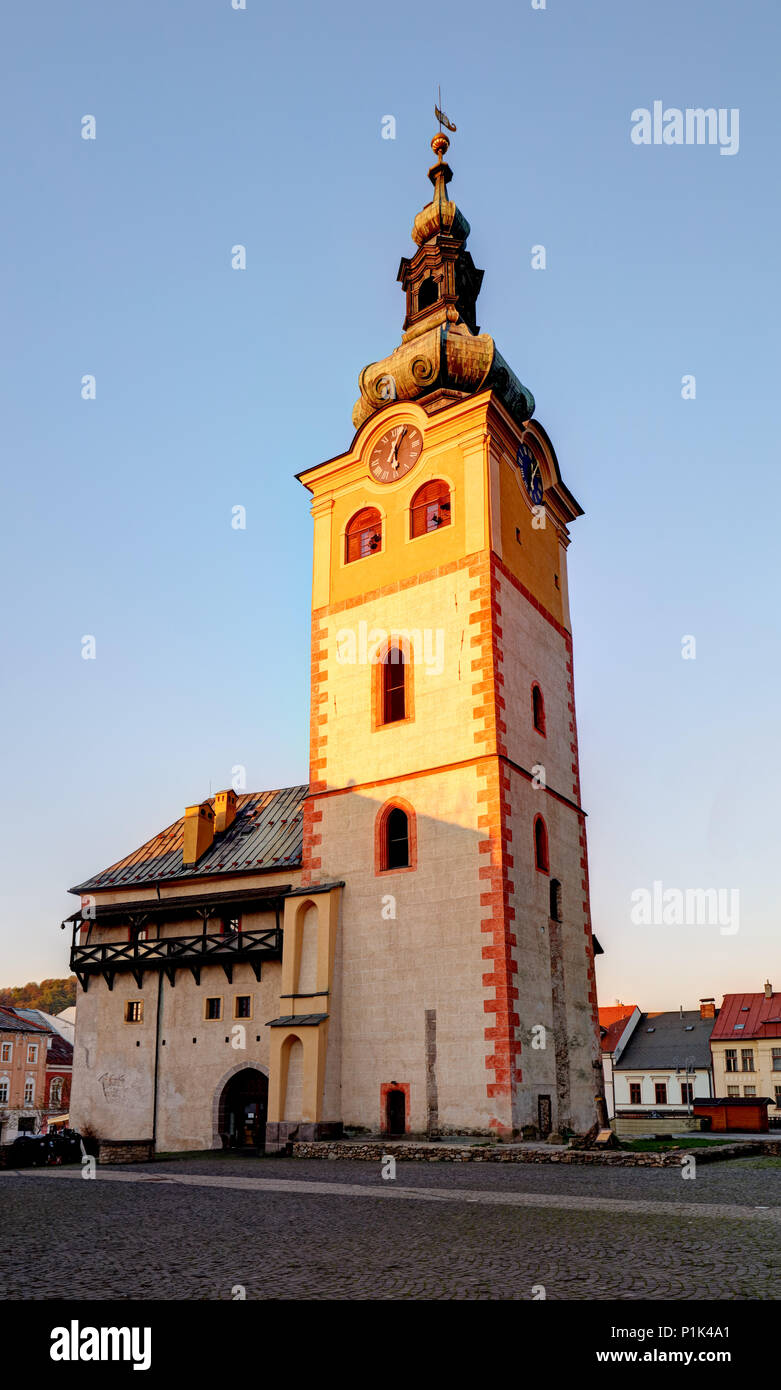 Banska Bystrica - Barbakan, la Slovacchia a sunrise Foto Stock
