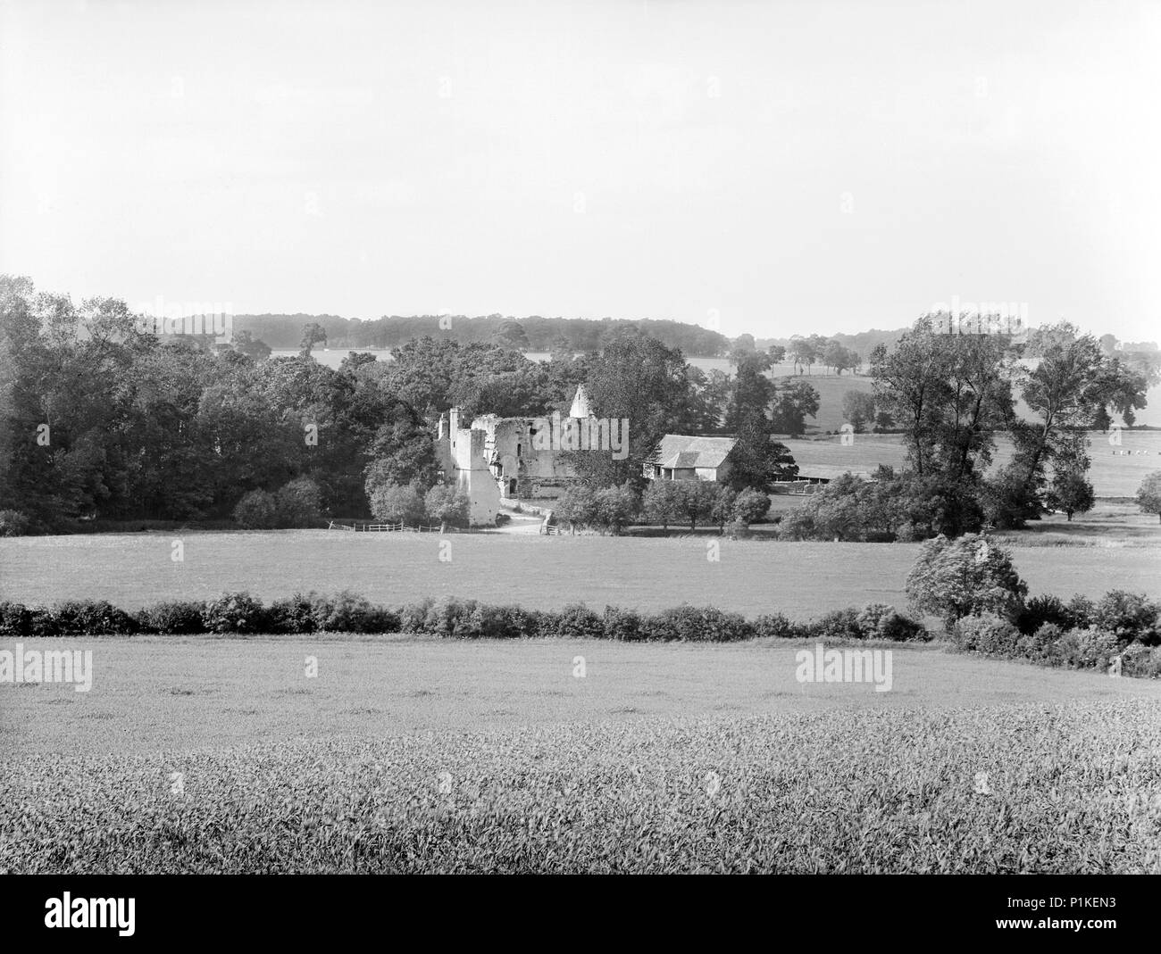 Minster Lovell Hall, Minster Lovell, Oxfordshire, 1885. Artista: Henry oggetto di scherno. Foto Stock