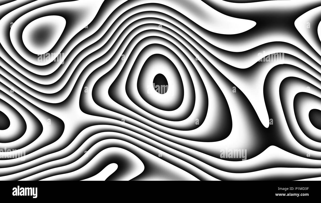 Abstract curve parametriche - linee curve e forme 4k seamless sfondo - Immagine Foto Stock