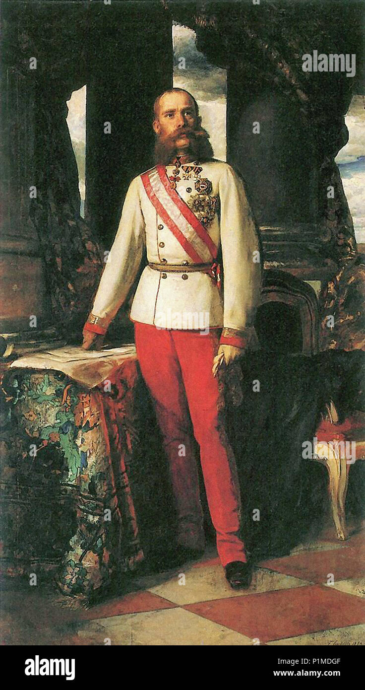 Lenbach Franz von - Franz Joseph I. Kaiser von Ud6sterreich Foto Stock