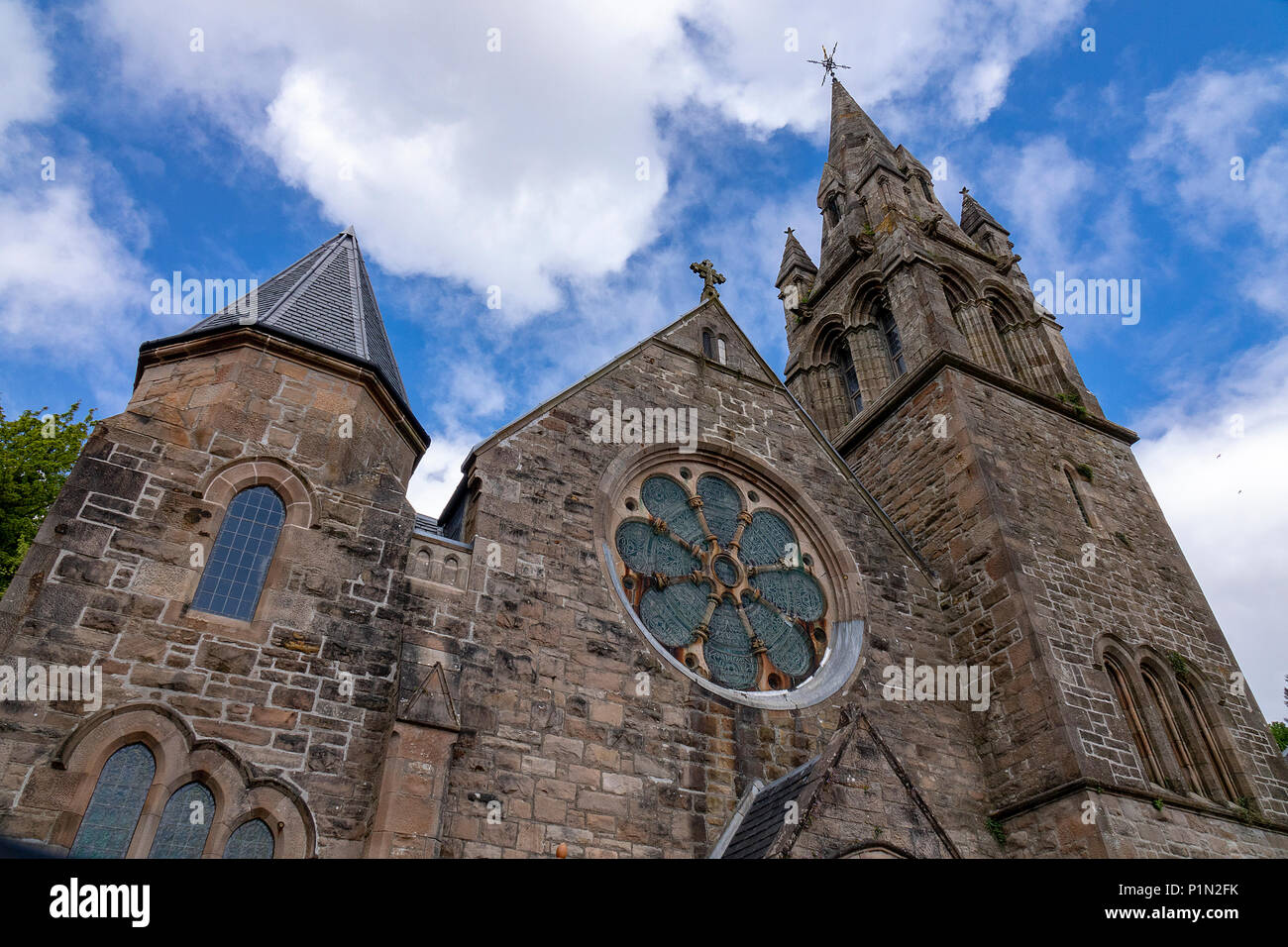 Vecchia chiesa di Tobermory, Isola di Mull, Scozia Foto Stock