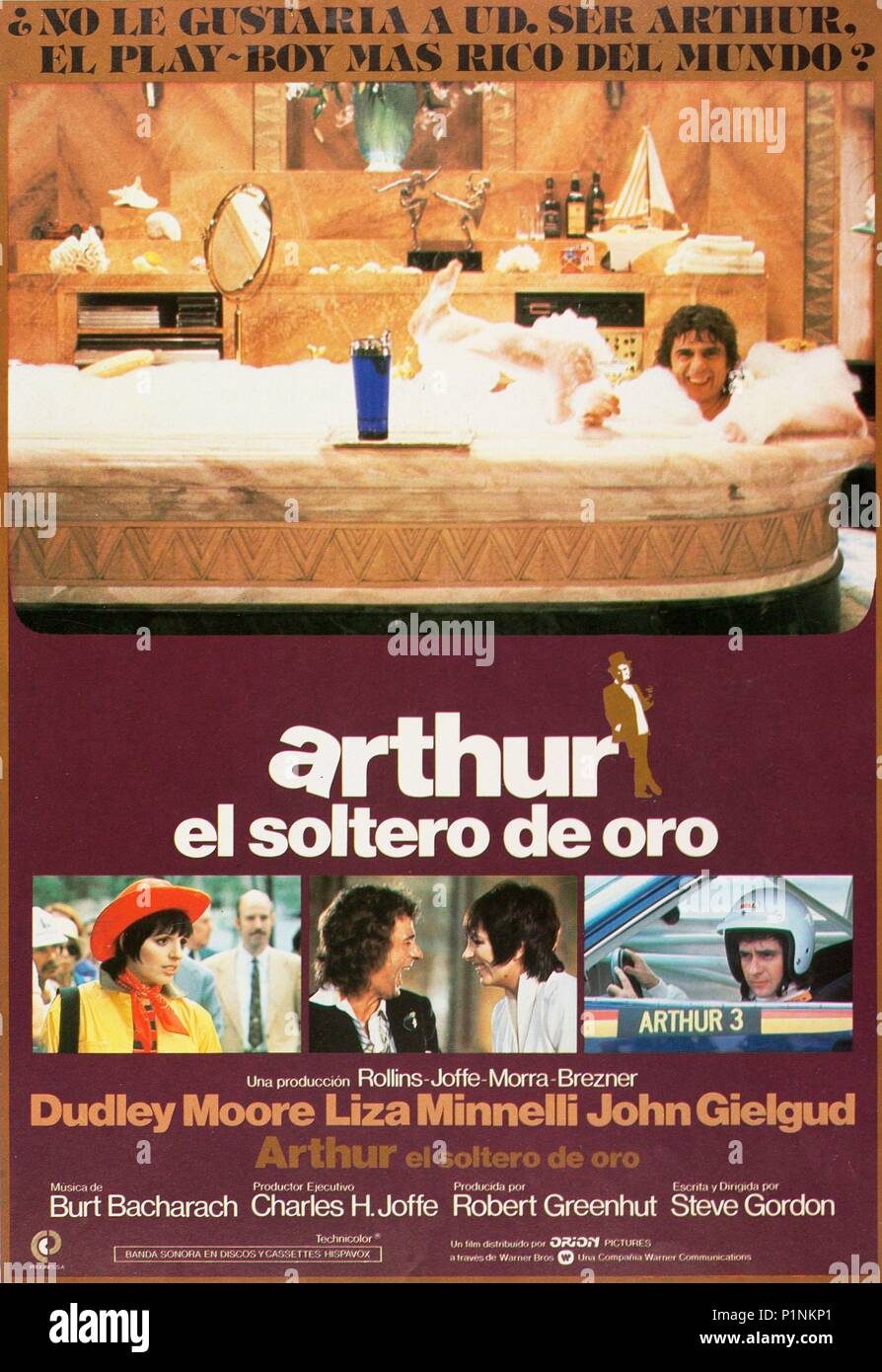 Pellicola originale titolo: Arthur. Titolo inglese: Arthur. Regista: Steve Gordon. Anno: 1981. Credito: ORION foto / Album Foto Stock