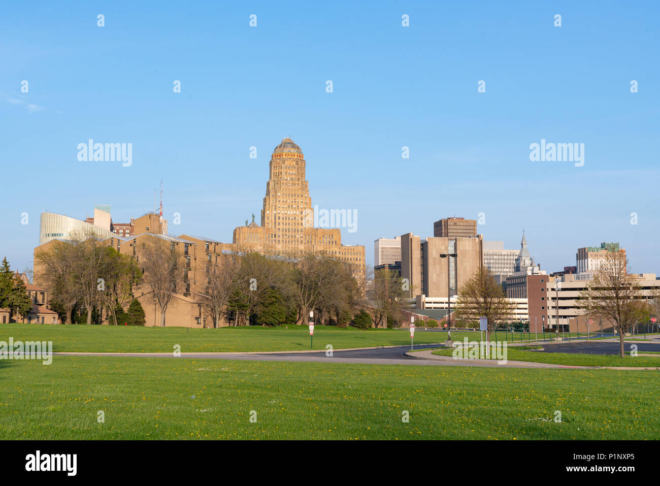 Skyline di Buffalo New York Foto Stock