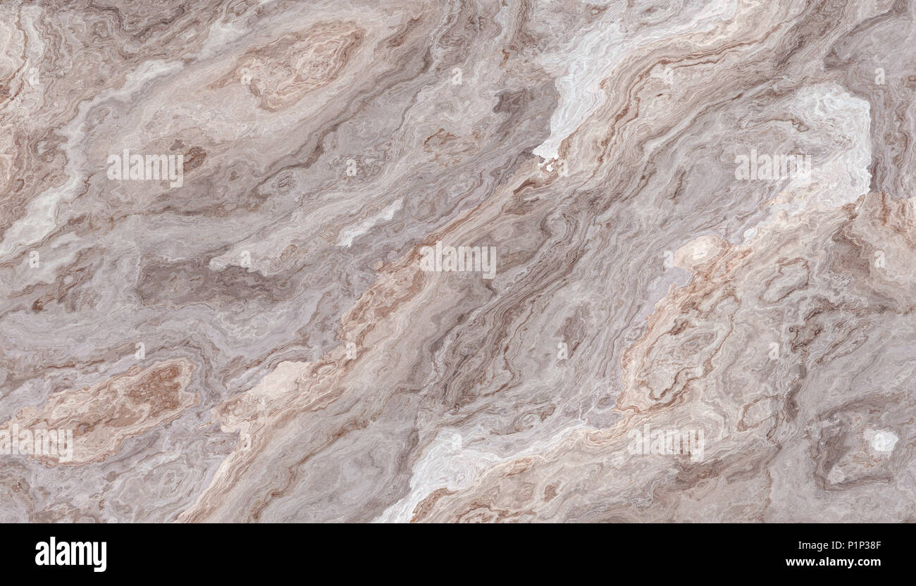 Marmo Beige pattern con parentesi in bianco e arancione vene. Abstract texture e background. Morbido Colorato 2D illustrazione Foto Stock