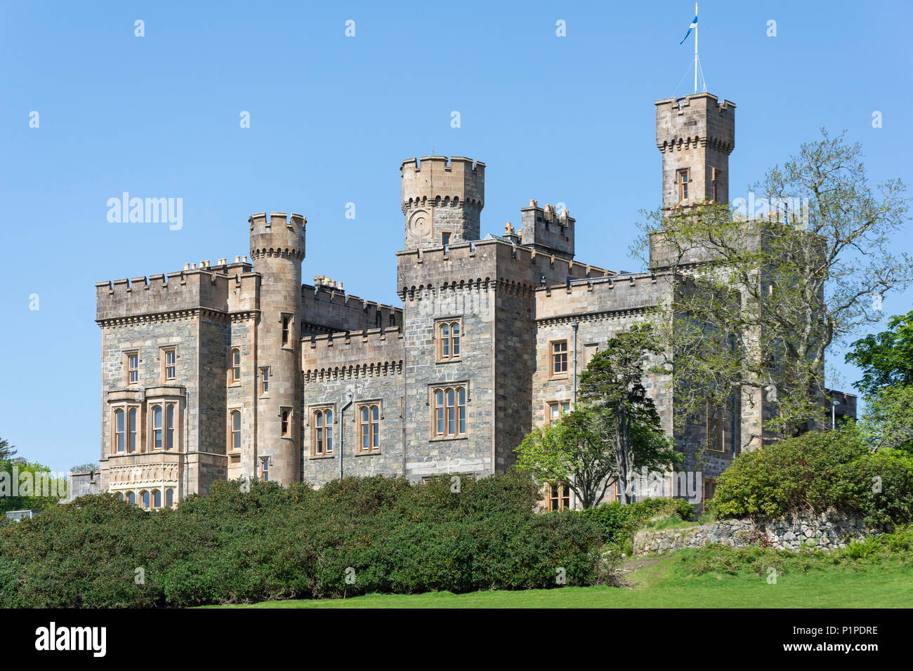 Il castello di Lews e motivi, Stornoway, isola di Lewis, Ebridi Esterne, Na h-Eileanan Siar, Scotland, Regno Unito Foto Stock