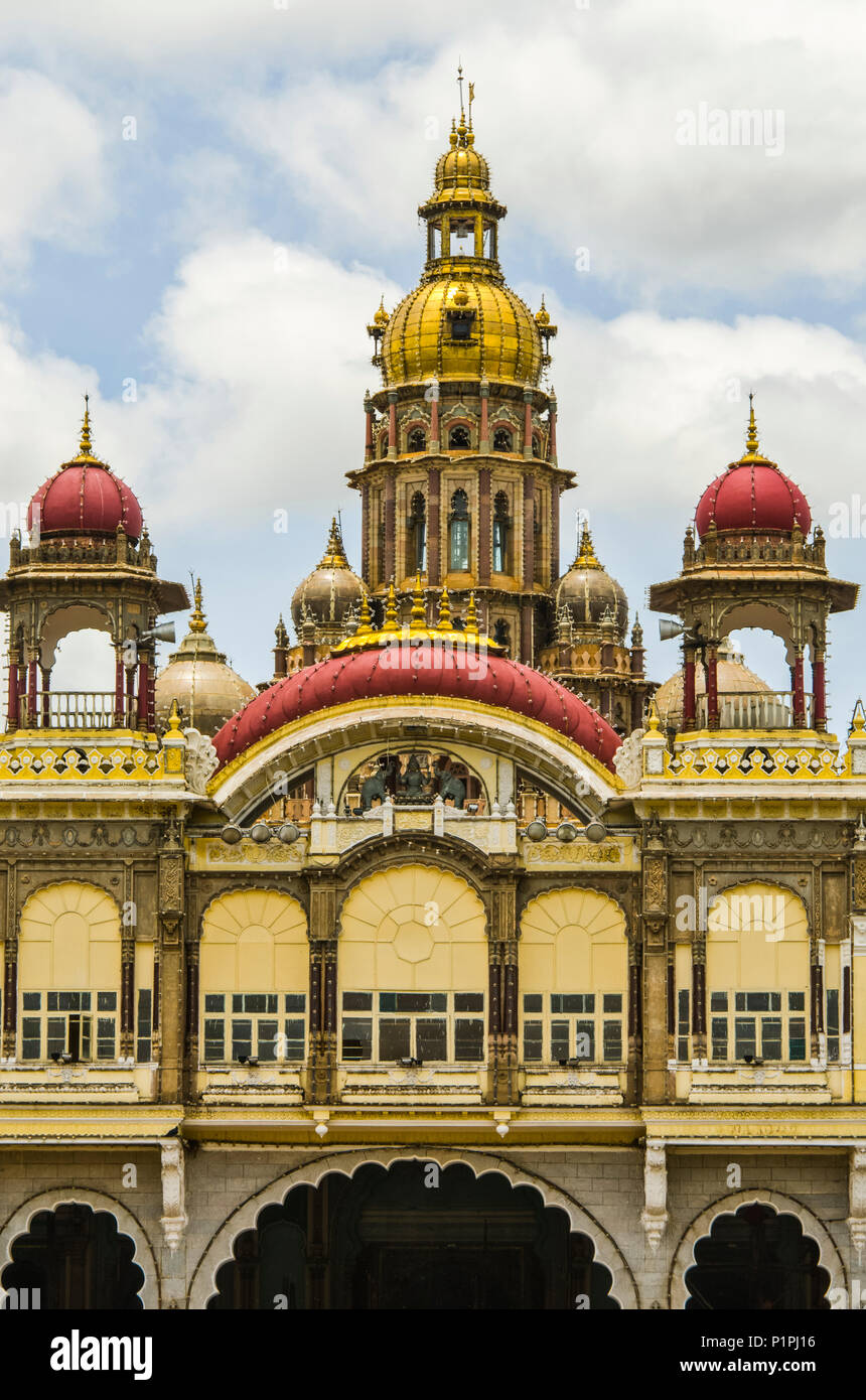 Mysore Palace: Mysore, Karnataka, India Foto Stock