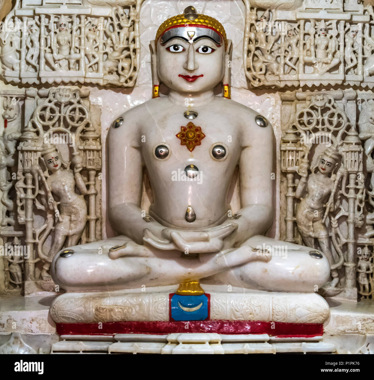 Il Buddha in Jaisalmer Fort; Jaisalmer, Rajasthan, India Foto Stock