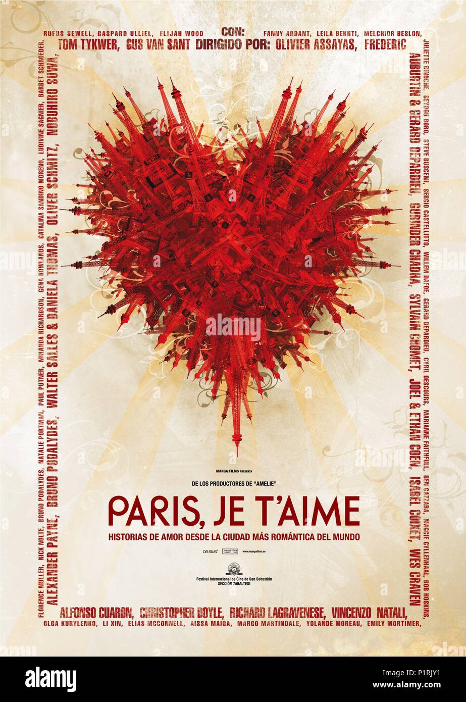 Pellicola originale titolo: Parigi, je t'aime. Titolo inglese: Parigi, je t'aime. Regista: Gerard Depardieu; RICHARD LAGRAVENESE; Ethan Coen; Joel Coen; Isabel Coixet; WES CRAVEN; Gus Van Sant; ALFONSO CUARON; Walter Salles; GURINDER CHADHA; Alexander Payne; DANIELA THOMAS; Tom Tykwer; Christopher Doyle; Sylvain Chomet; OLIVIER ASSAYAS; Frédéric Auburtin; EMMANUEL BENBIHY; BRUNO PODALYDES; Oliver Schmitz; NOBUHIRO SUWA; Vincenzo Natali. Anno: 2006. Credito: Canal + / Album Foto Stock