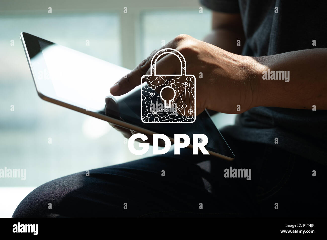 Il PILR. Protezione dei dati il regolamento esso tecnologo per la protezione dei dati del sistema di protezione dello schermo Foto Stock