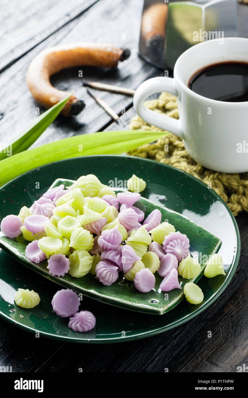 Aalaw o il protocollo ALUA, tailandese tradizionale caramella dolce con Foto Stock