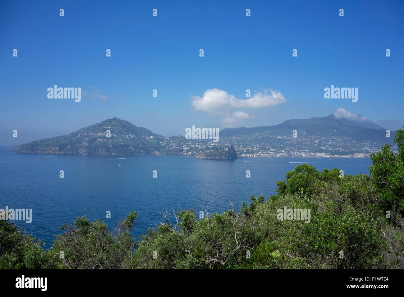 Ischia da Nisida Foto Stock