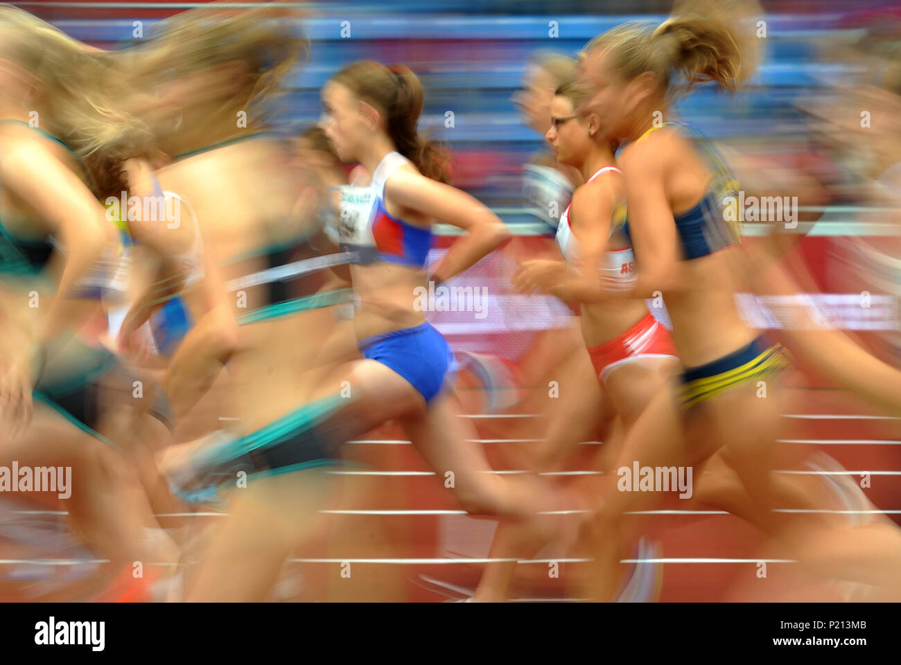 Ostrava, Repubblica Ceca. Xiii Giugno, 2018. Caratteristiche di donne a 800 metri nel corso presso la IAAF World Challenge Golden Spike evento in Ostrava nella Repubblica Ceca. Credito: Slavek Ruta/ZUMA filo/Alamy Live News Foto Stock
