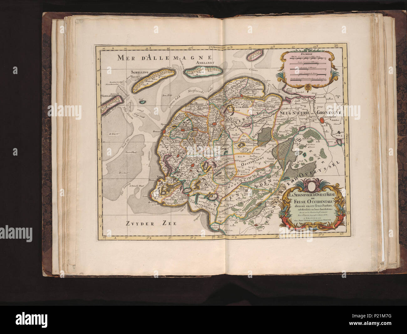 XUBAKZL12A7 017, 3/26/12, 2:55 PM, 8C, 7992x10656 (0+0), 100%%%%, Juni 2011 PPRO, 1/120 s, R54.9, G22,5, B20.3 189 Mappa - Collezioni Speciali Università di Amsterdam - OTM- HB-KZL I 2 A 7 (17) Foto Stock