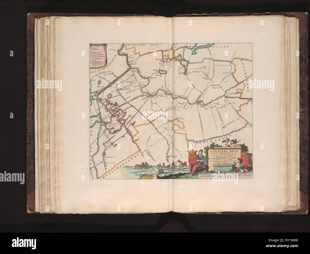 XUBAKZL12A7 042, 3/26/12, 4:11 PM, 8C, 7992x10656 (0+0), 100%%%%, Juni 2011 PPRO, 1/120 s, R54.9, G22,5, B20.3 189 Mappa - Collezioni Speciali Università di Amsterdam - OTM- HB-KZL I 2 A 7 (42) Foto Stock