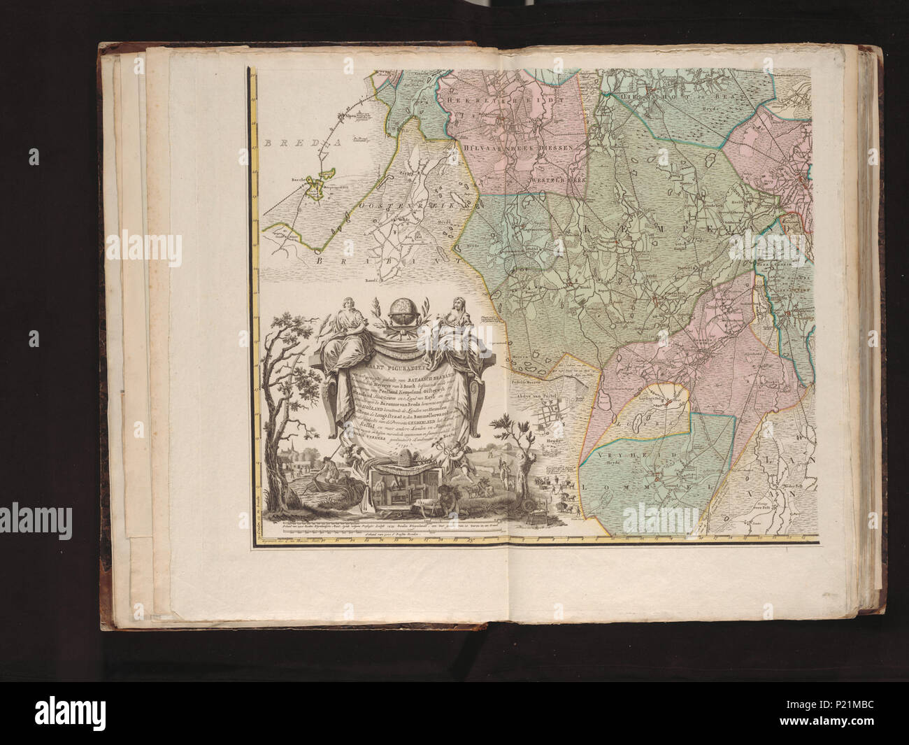 XUBAKZL12A8 007, 3/28/12, 2:15 PM, 8C, 7992x10656 (0+0), 100%%%%, Juni 2011 PPRO, 1/120 s, R54.9, G22,5, B20.3 189 Mappa - Collezioni Speciali Università di Amsterdam - OTM- HB-KZL I 2 A 8 (07) Foto Stock