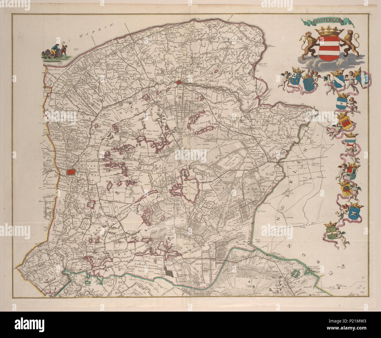 XUBAKZL12A7 020, 4/2/12, 9:09 AM, 8C, 7992x10656 (0+0), 100%%%%, Juni 2011 PPRO, 1/120 s, R55.3, G22,5, B19.9 189 Mappa - Collezioni Speciali Università di Amsterdam - OTM- HB-KZL I 2 A 7 (20) Foto Stock