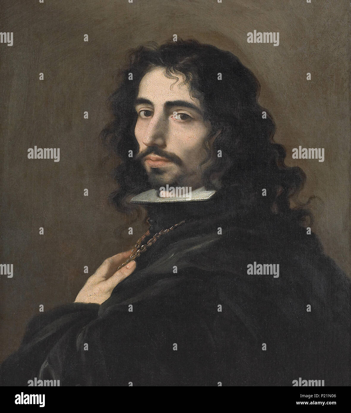 . Self-portrait . Inglese: Self-portrait . 1670 ca. 178 Luca Fapresto Giordano Foto Stock
