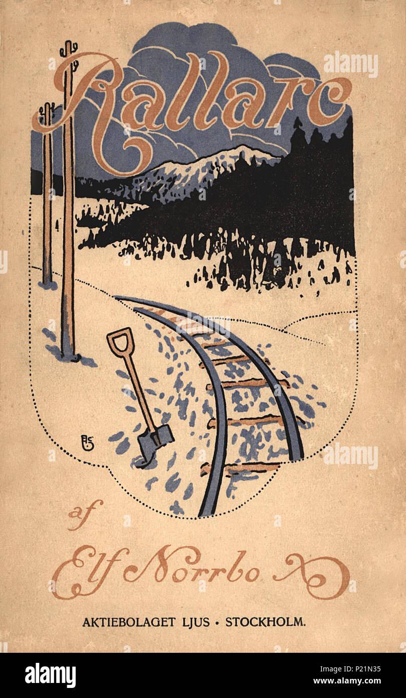 . Copertina del libro: Elf Norrbo: Rallare . 1909. Sconosciuto 208 Norrbo-rallare Foto Stock