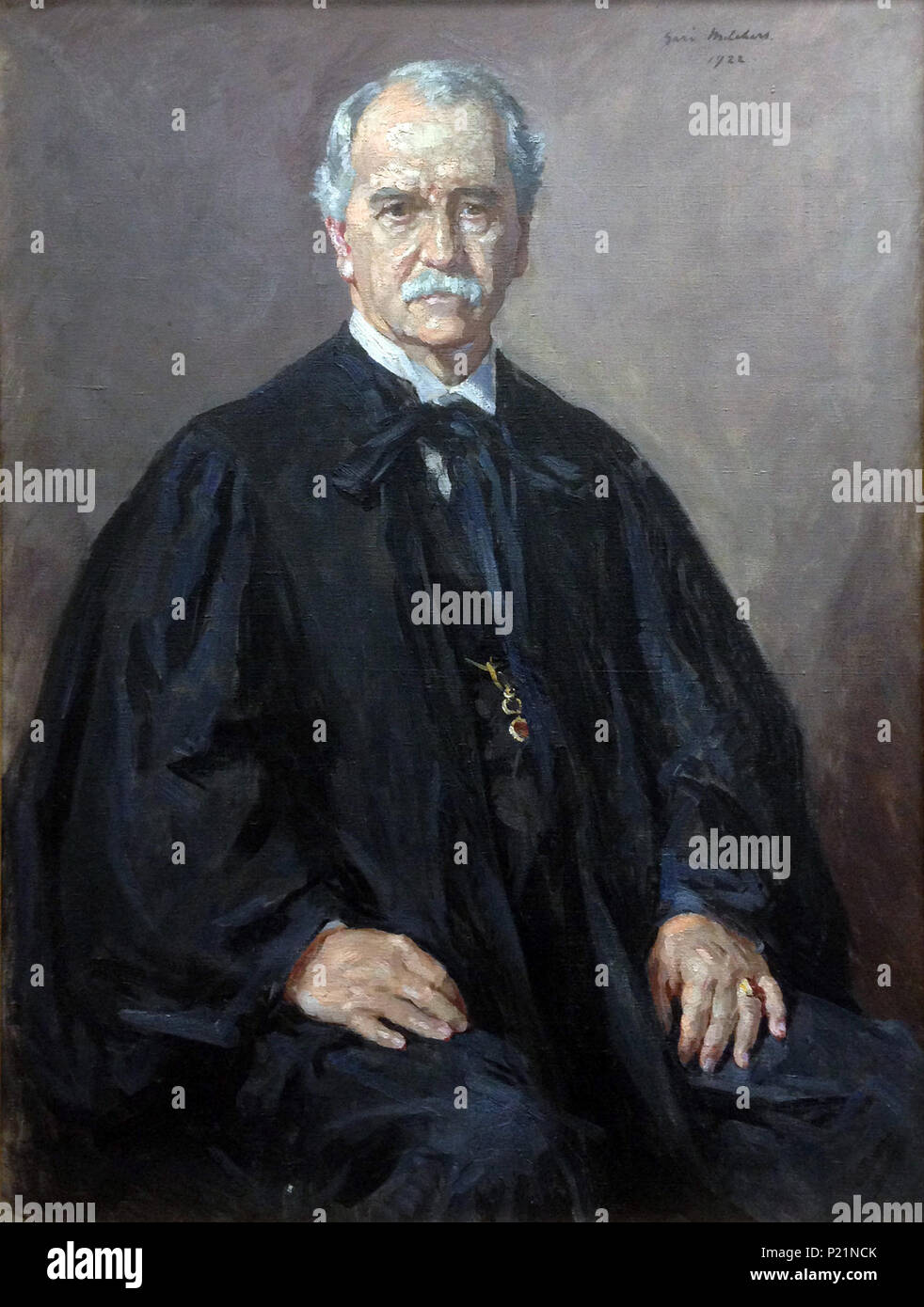 . Inglese: Ritratto di Alexander Campbell King (1856-1926), U.S. Procuratore generale, 1918, Giudice, U.S. La Corte di Appello per il quinto circuito . 1922. Gari Melchers (1860-1932) 167 KingNoFrame Foto Stock