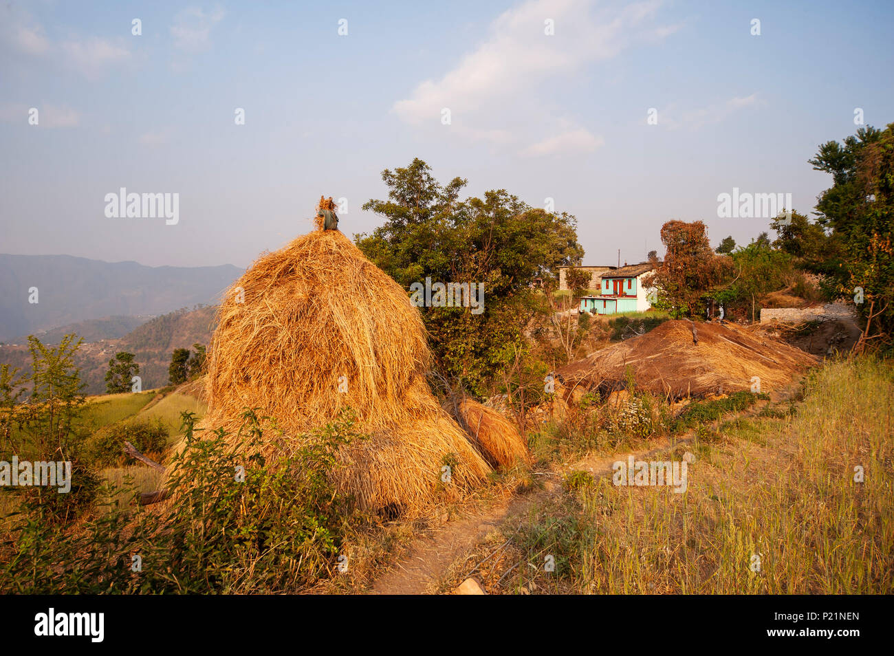 Kala Agar village, Uttarakhand, India Foto Stock
