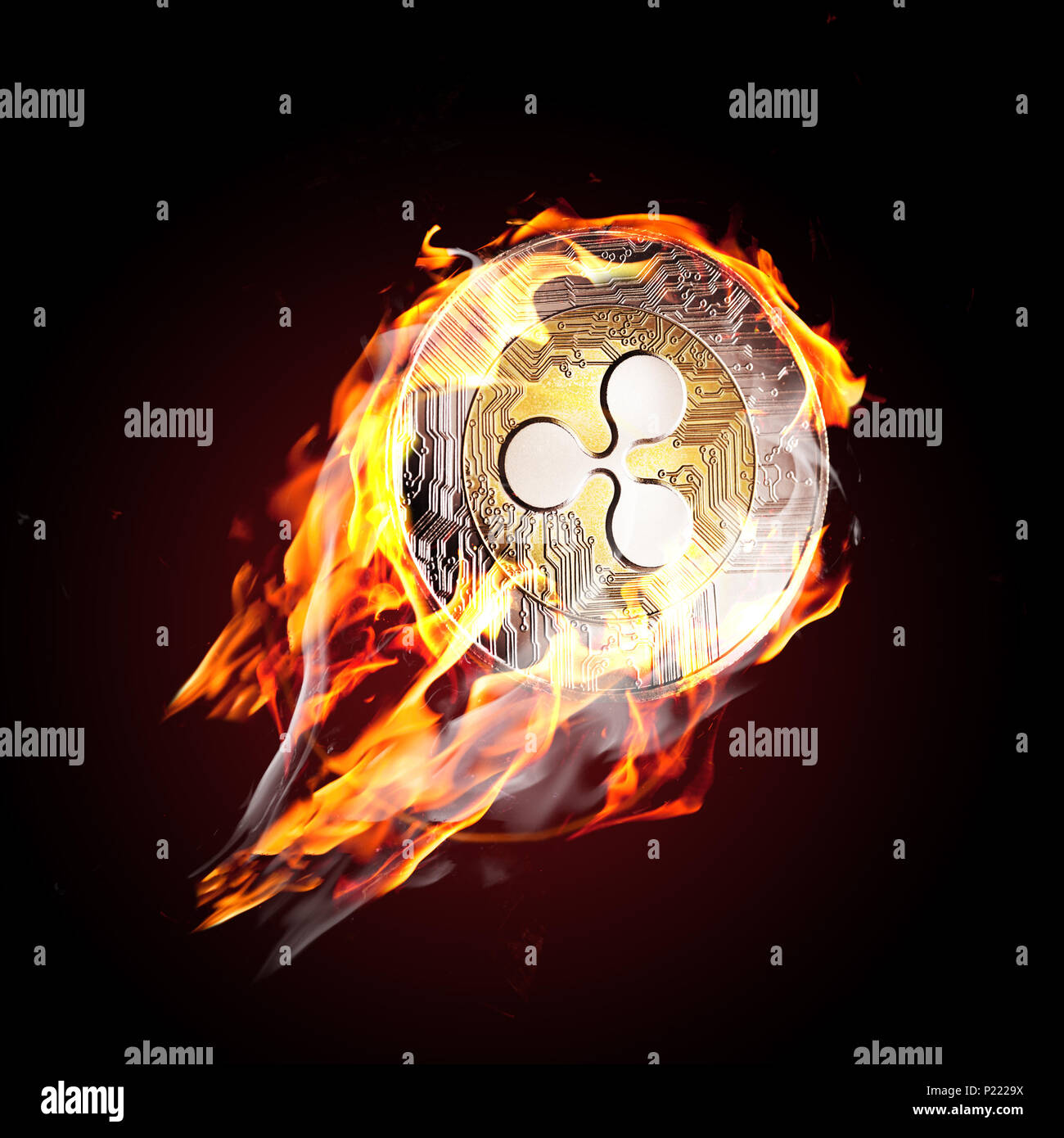 Ripple sulla fire Foto Stock