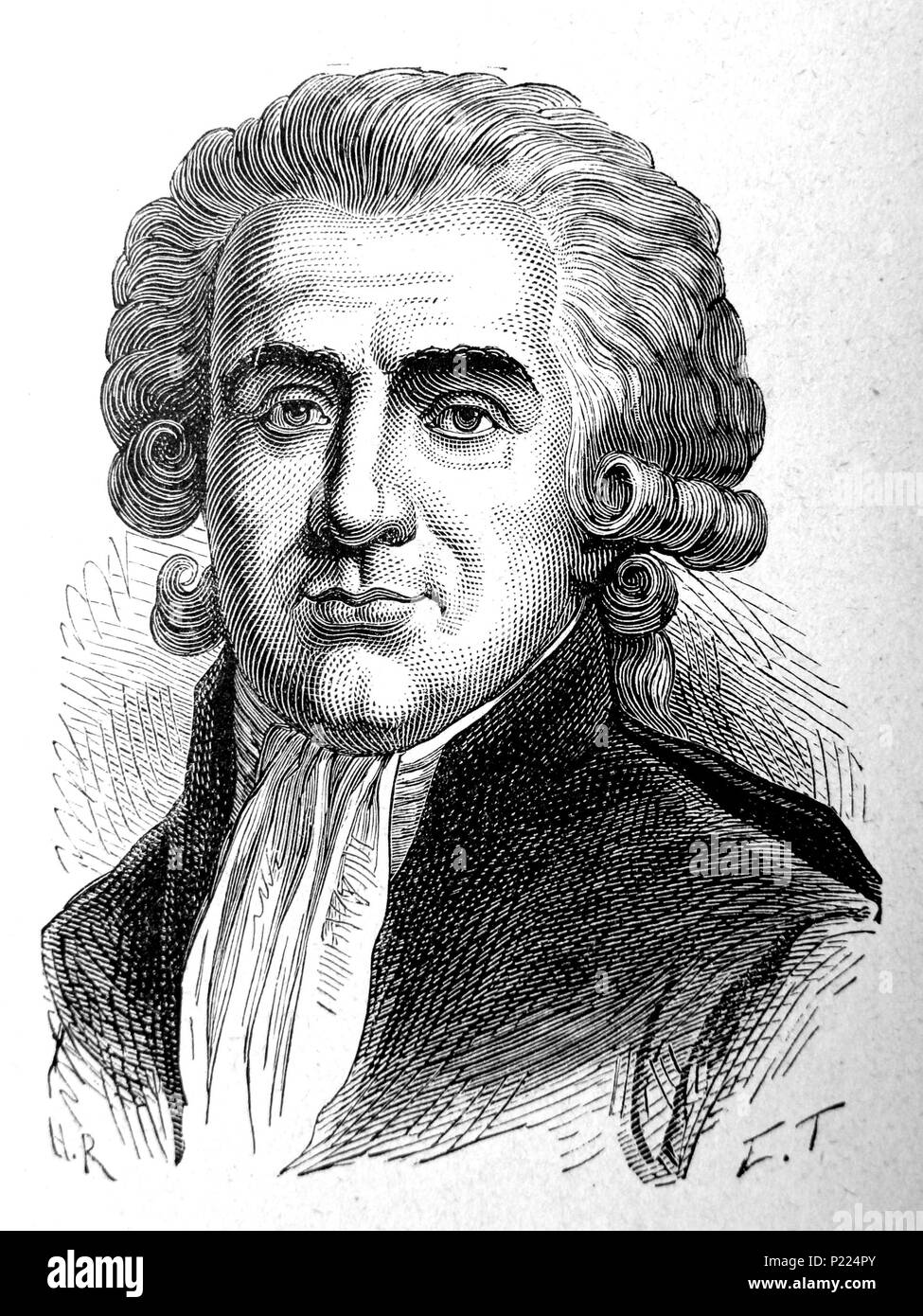 8 AduC 022 Rabaut de Saint-Étienne (J.P., 1743-1793) Foto Stock