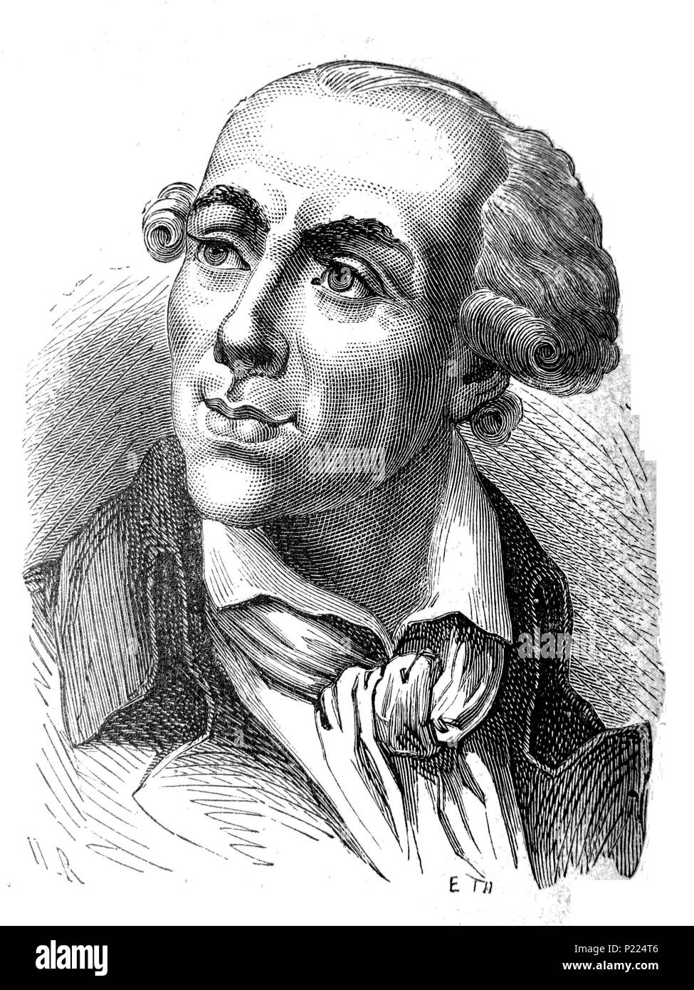 8 AduC 052 Clavière (E., 1735-1793) Foto Stock