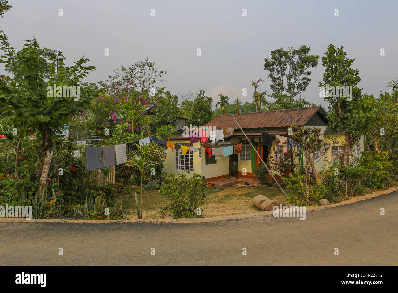 Mawlynnong - Asia del villaggio più Pulita (Meghalaya (India) Foto Stock