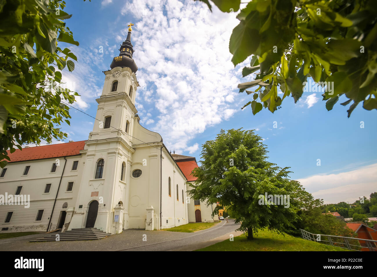 Chiesa di San Filippo e Giacomo a Vukovar, Croazia Foto Stock
