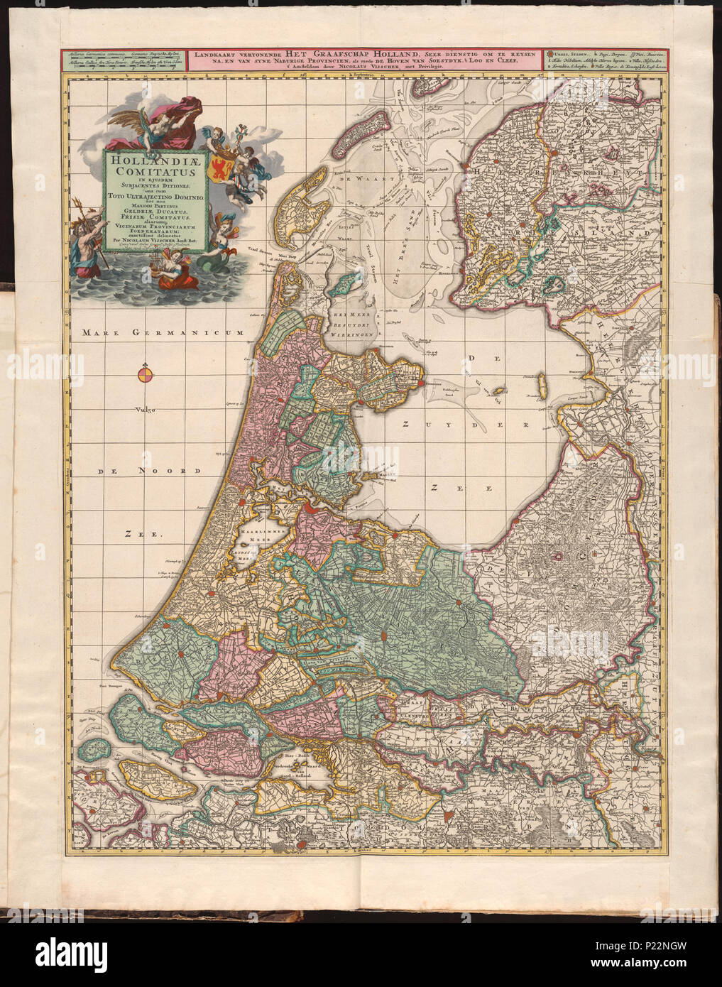 UBAKZL12A2 002 PL01, 8/22/11, 11:46 AM, 8C, 7992x10656 (0+0), 100%%%%, Juni 2011 PPRO, 1/160 s, R48.1, G17.6, B15.1 187 Mappa - Collezioni Speciali Università di Amsterdam - OTM- HB-KZL I 2 A 2 (02) Foto Stock