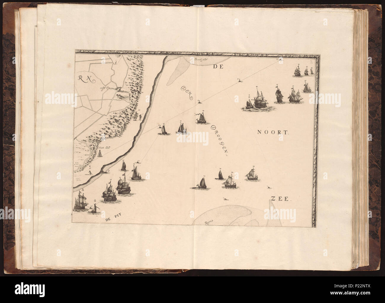 UBAKZL12A3 008, 8/23/11, 1:47 PM, 8C, 7992x10656 (0+0), 100%%%%, Juni 2011 PPRO, 1/160 s, R48.7, G17.7, B14,4 187 Mappa - Collezioni Speciali Università di Amsterdam - OTM- HB-KZL I 2 A 3 (08) Foto Stock