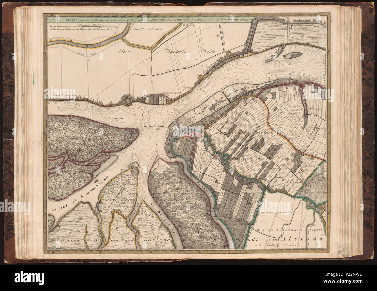 UBAKZL12A3 018, 8/23/11, 2:14 PM, 8C, 7992x10656 (0+0), 100%%%%, Juni 2011 PPRO, 1/160 s, R48.7, G17.7, B14,4 188 Mappa - Collezioni Speciali Università di Amsterdam - OTM- HB-KZL I 2 A 3 (18) Foto Stock