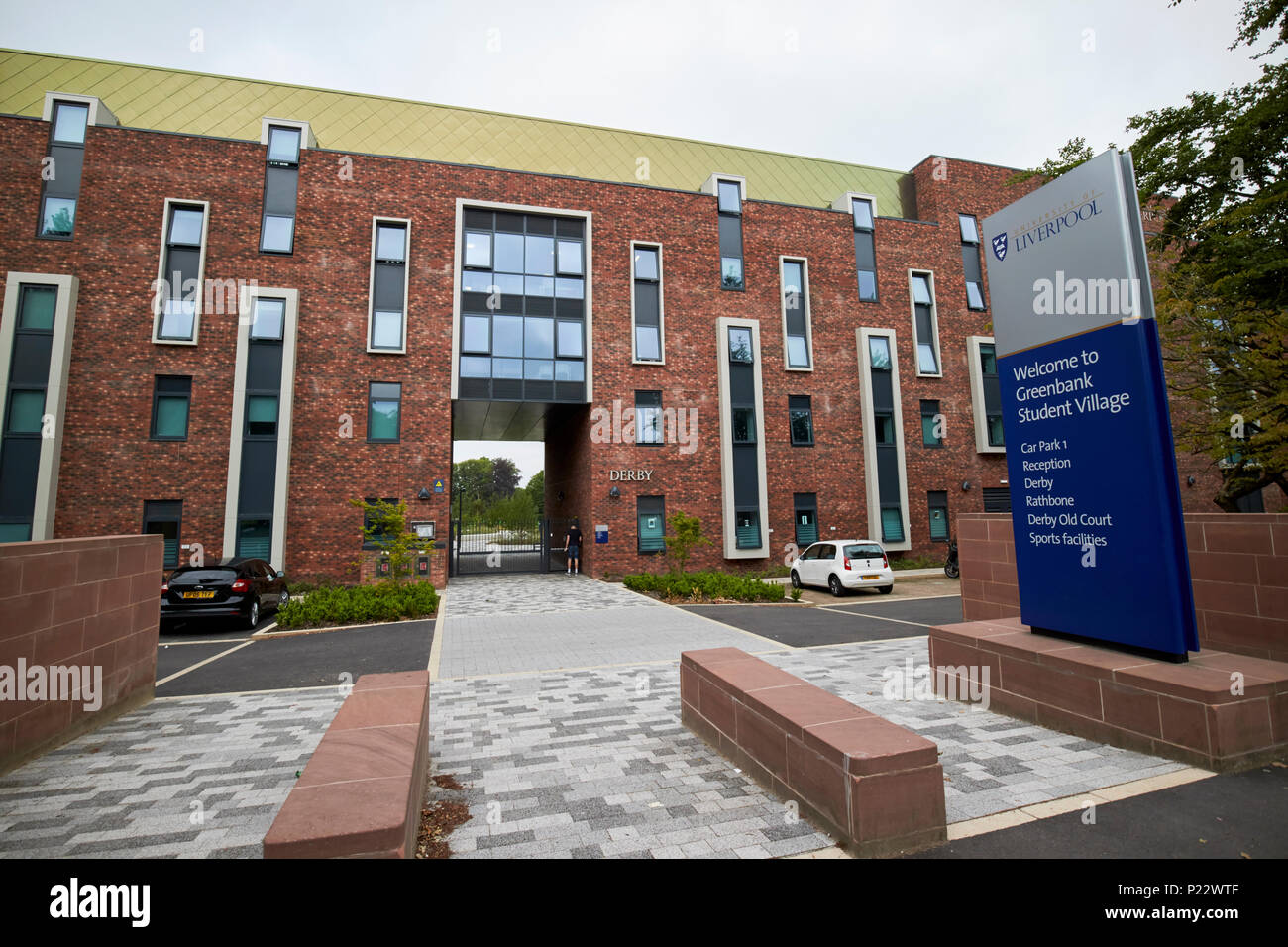 Università di Liverpool Greenbank Student Village Liverpool Merseyside Regno Unito Foto Stock
