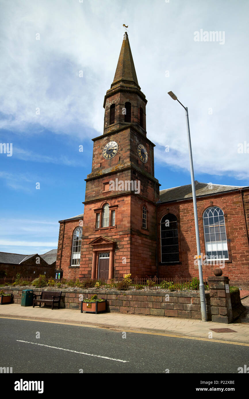 Annan Chiesa di Scozia vecchia chiesa parrocchiale di Dumfries e Galloway Scotland Regno Unito Foto Stock