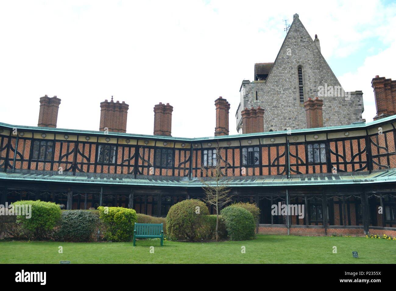 Castello di Windsor edifici Tudor Foto Stock