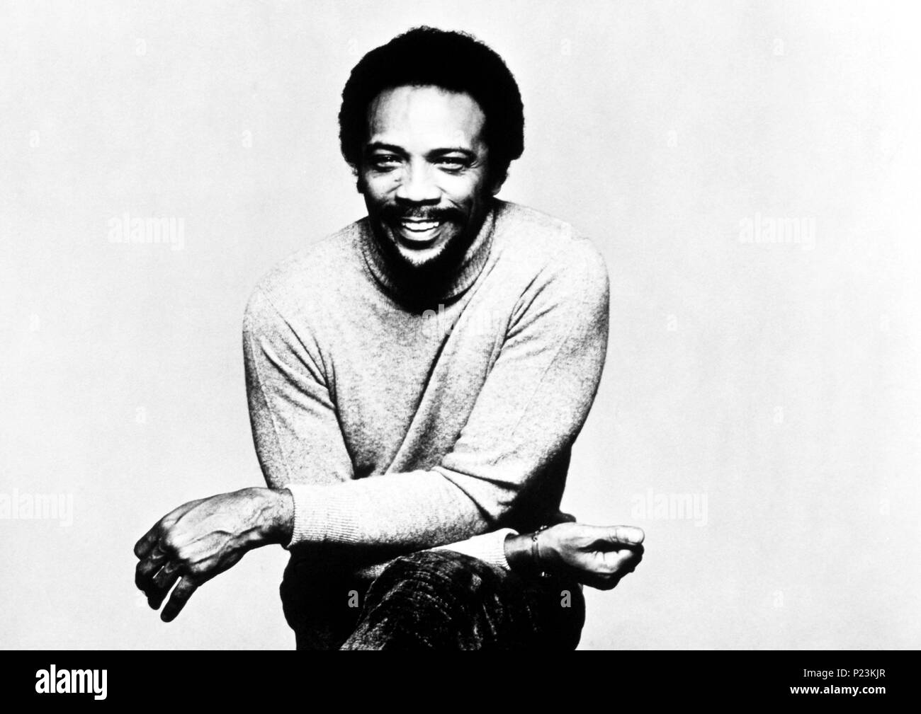 Record americano produttore e musicista Quincy Jones. Foto Stock