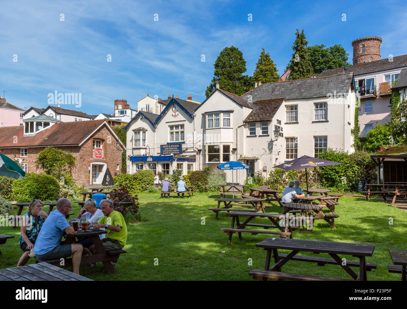 La speranza e l'Anchor Pub, Ross-on-Wye, Herefordshire, England, Regno Unito Foto Stock