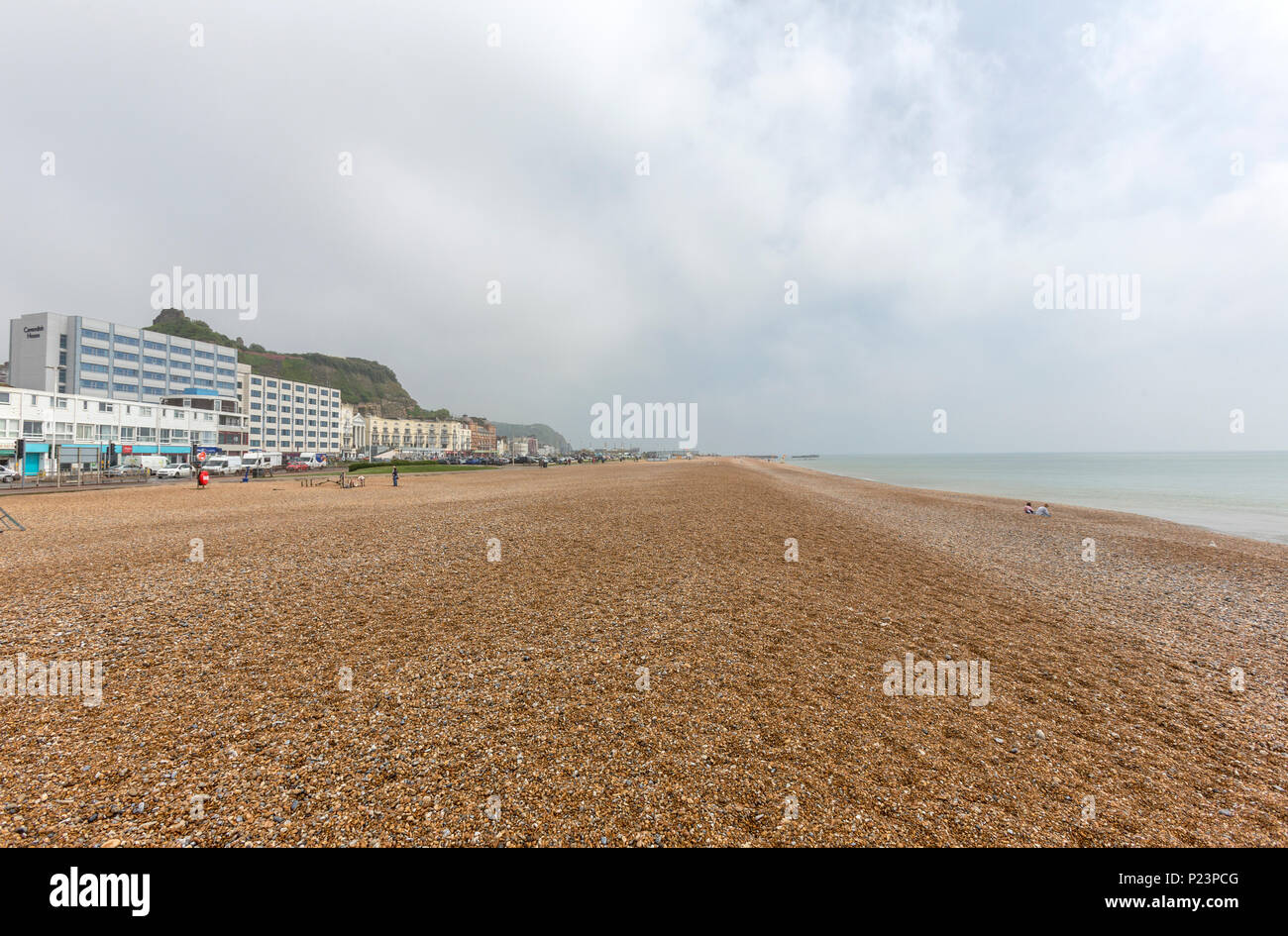 Spiaggia, Hastings, East Sussex, Inghilterra, Regno Unito Foto Stock