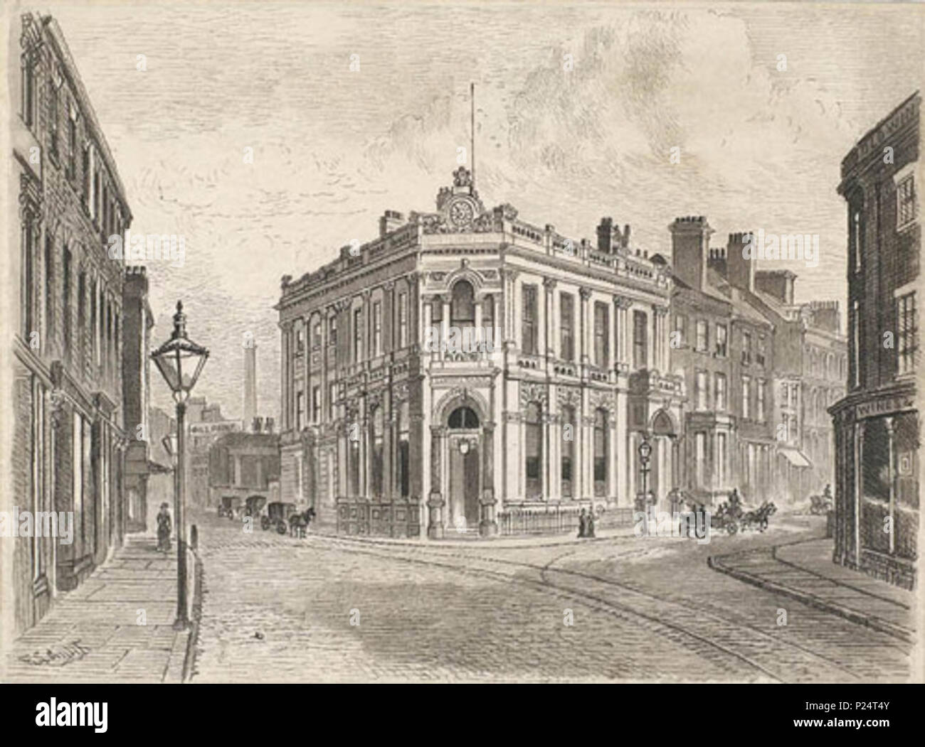 . Inglese: Scafo Savings Bank, George St., Smeaton San, c.1888 . circa 1888. Smith, Frederick Schultz (1860-1925) 152 Hull Savings Bank, George St., Smeaton San, c.1888 Foto Stock
