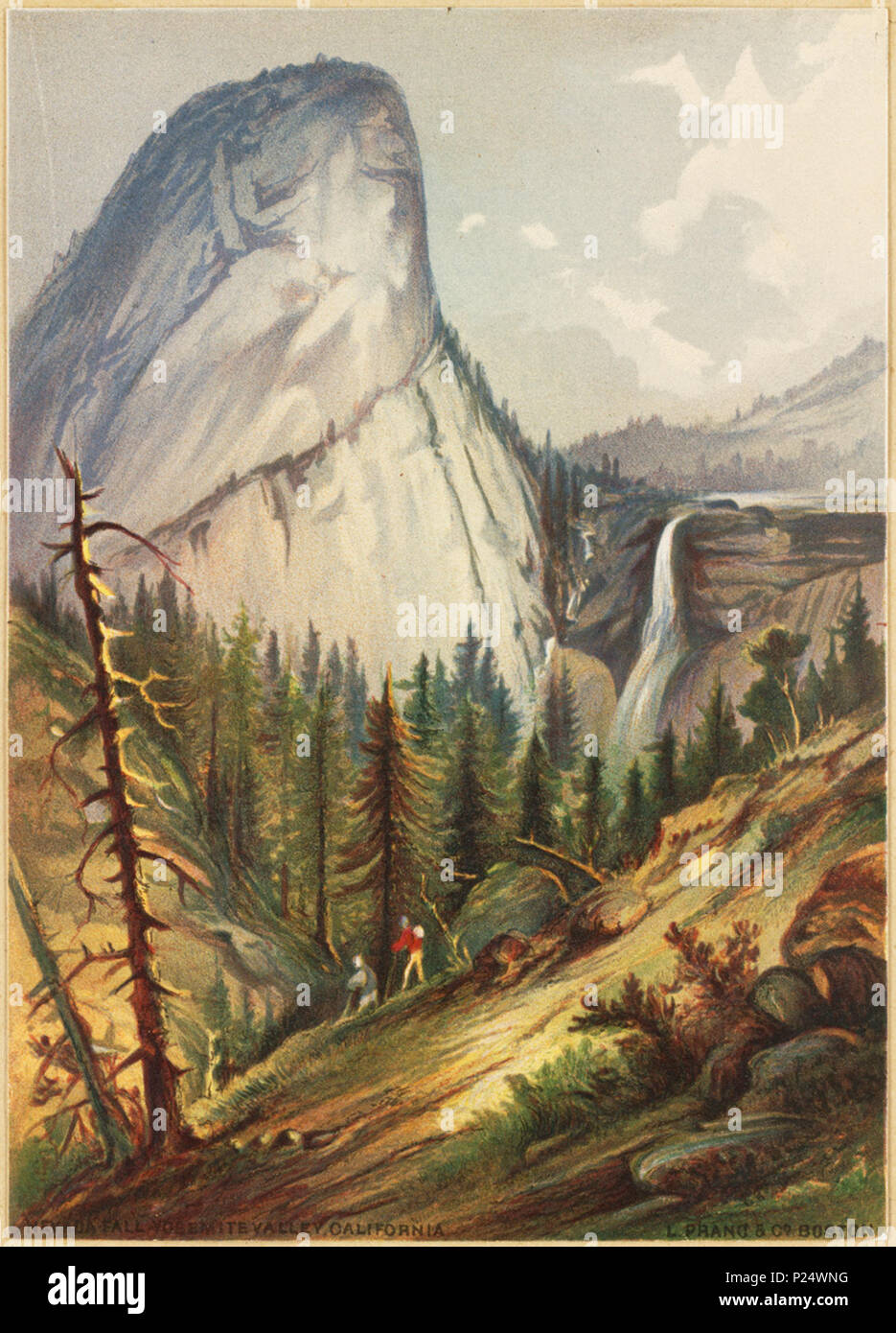 . Inglese: nome file: 07 11 000016 Titolo: Nevada Fall, Yosemite Valley, California creatore/collaboratore: Wilkie, Robert D., 1828-1903 (artista); L. Prang & Co. (Editore) Data di pubblicazione: 1861-1897 (approssimativo) descrizione fisica nota: Genere: Chromolithographs; Landscape stampa Location: Boston Public Library, reparto di stampa diritti: No restrizioni note Flickr dati su 2011-08-08: Fotocamera: Sinar AG Sinarback 54 FW, Sinar m Licenza: CC BY 2.0 Utente: Boston Public Library BPL . 1861-1897 (approssimativo) caricamento su Flickr data: 2008-07-23 13:27:20 . Wilkie, Robert D., 1828-1903 (artista); L. Prang & Foto Stock