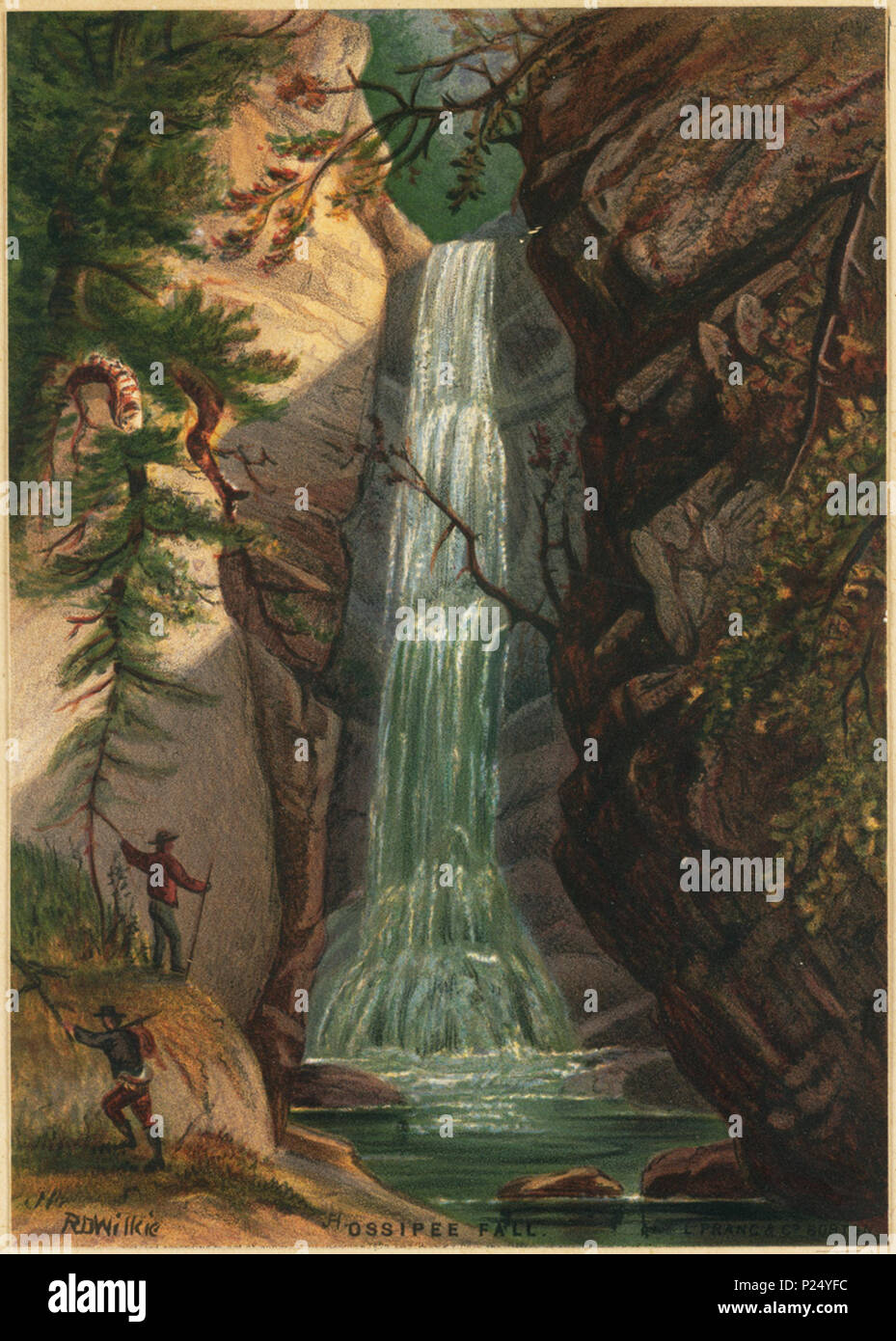 . Inglese: nome file: 07 11 000081 Titolo: Ossipee caduta creatore/collaboratore: Wilkie, Robert D., 1828-1903 (artista); L. Prang & Co. (Editore) Data di pubblicazione: 1861-1897 (approssimativo) descrizione fisica nota: stampa di prova Genere: Chromolithographs; prove; Landscape stampa Location: Boston Public Library, reparto di stampa diritti: No restrizioni note Flickr dati su 2011-08-08: Fotocamera: Sinar AG Sinarback 54 FW, Sinar m Licenza: CC BY 2.0 Utente: Boston Public Library BPL . 1861-1897 (approssimativo) caricamento su Flickr data: 2008-07-23 13:33:32 . Wilkie, Robert D., 1828-1903 (artista); L. Prang & Co. (Pub Foto Stock