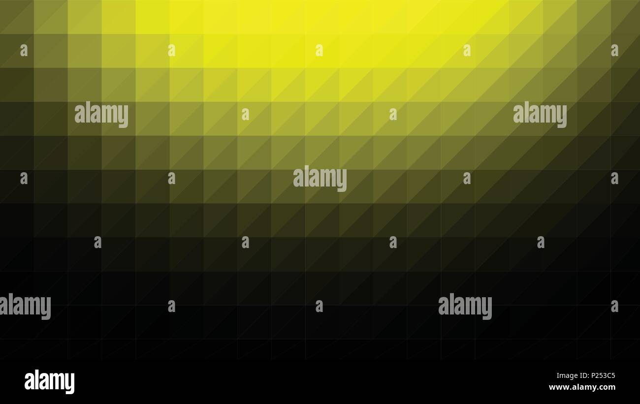 Giallo Nero bassa poli vettore gradiente texture. Colorata illustrazione poligonale, buono come un telefono cellulare, materiale di marketing o lo sfondo del sito web. Tutti i p Illustrazione Vettoriale