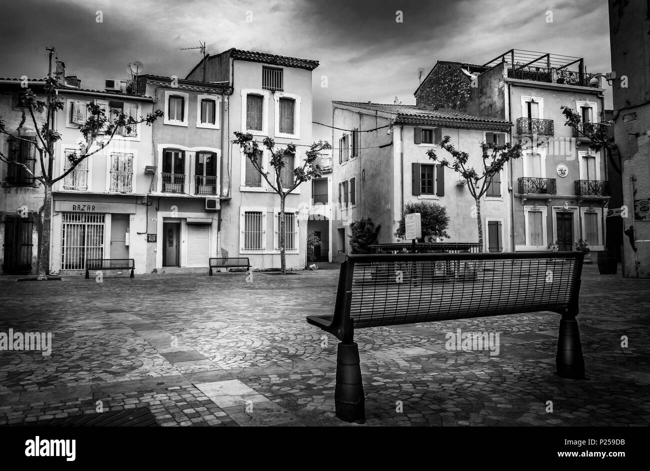 Vista attraverso il luogo deserto Auguste Tailhard Foto Stock