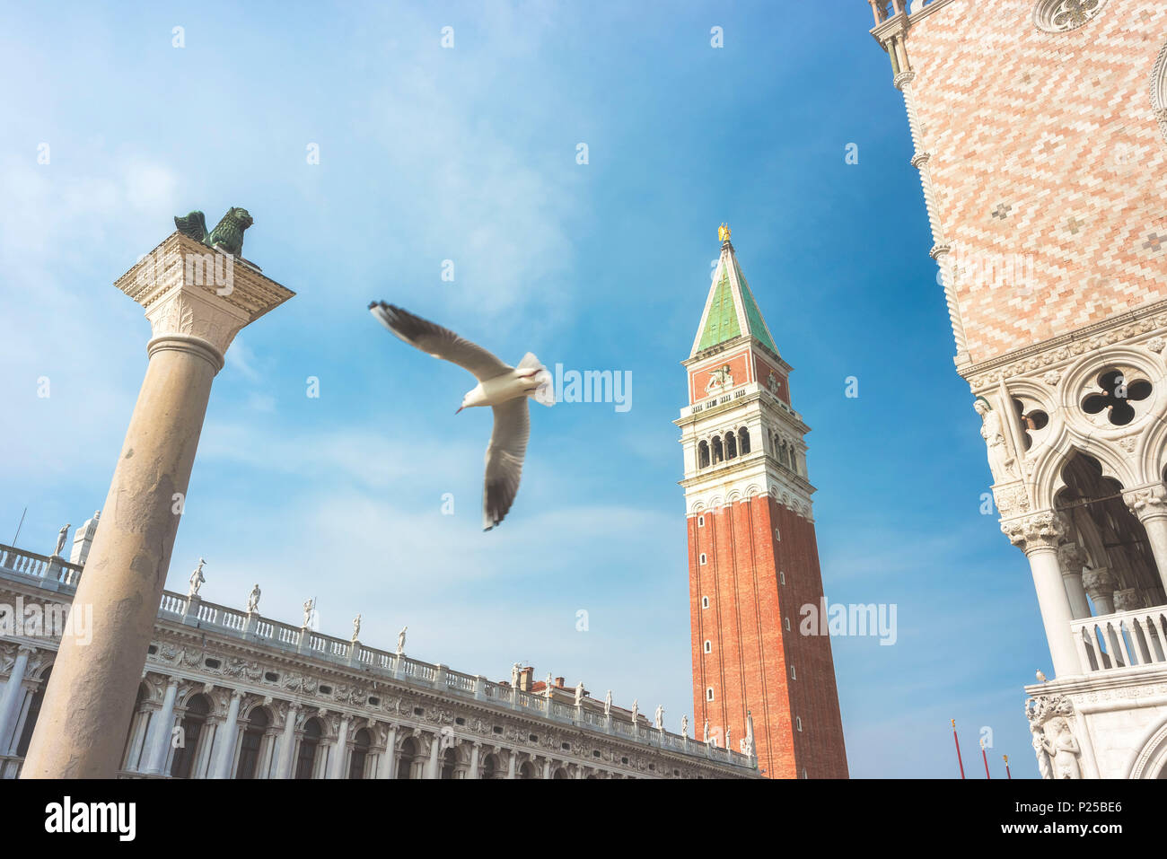 La Basilica di San Marco, Piazza San Marco, Venezia, Veneto, Italia Foto Stock