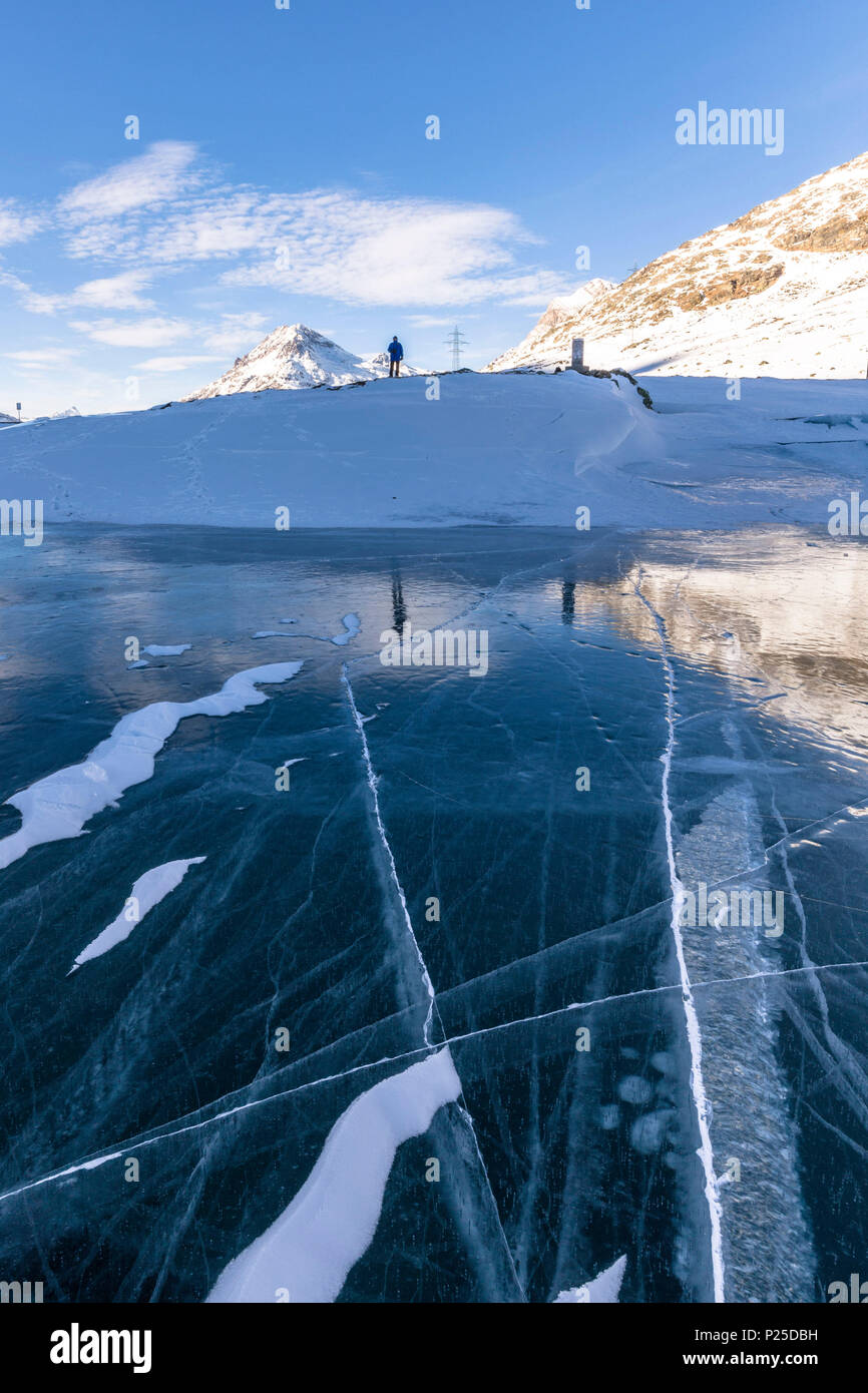 Lago Bianco, Grigioni, Svizzera Foto Stock