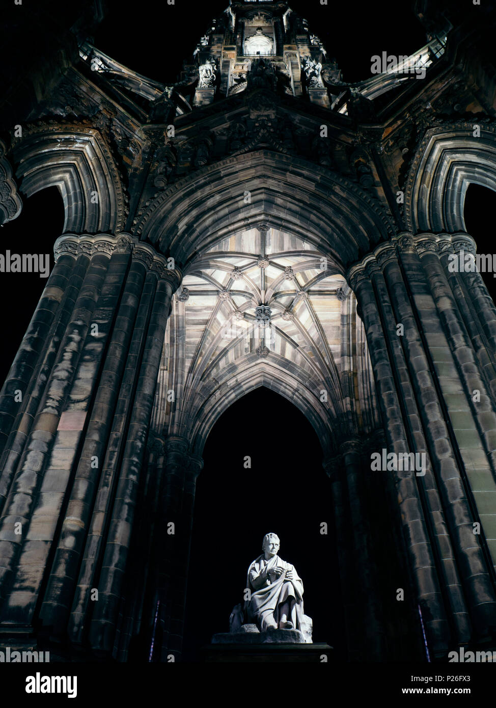 Sir Walter Scott Monument, Edimburgo, Scozia, Gran Bretagna, Europa Foto Stock