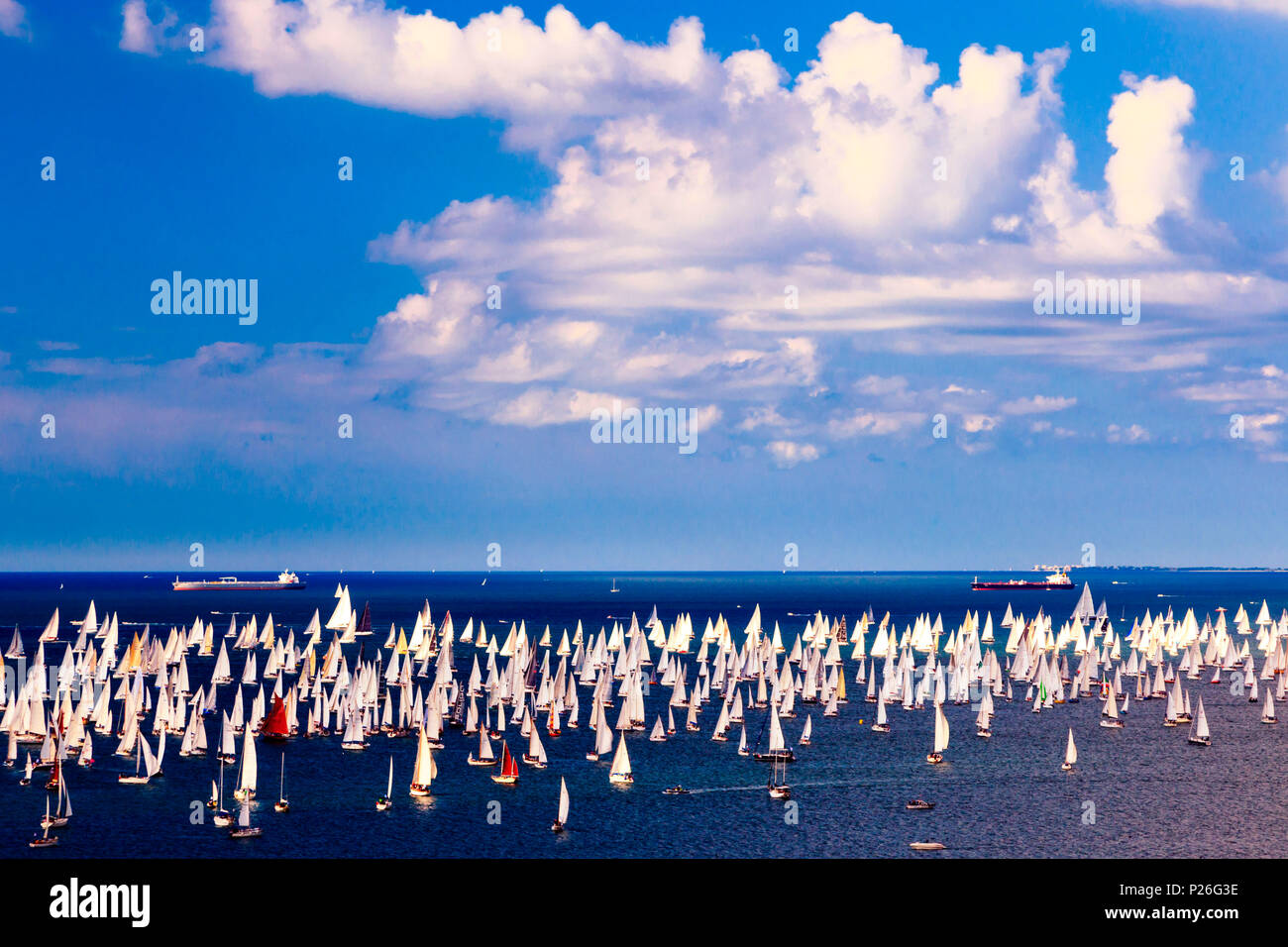 La Barcolana nel golfo di Trieste, Friuli Venezia Giulia, Italia Foto Stock