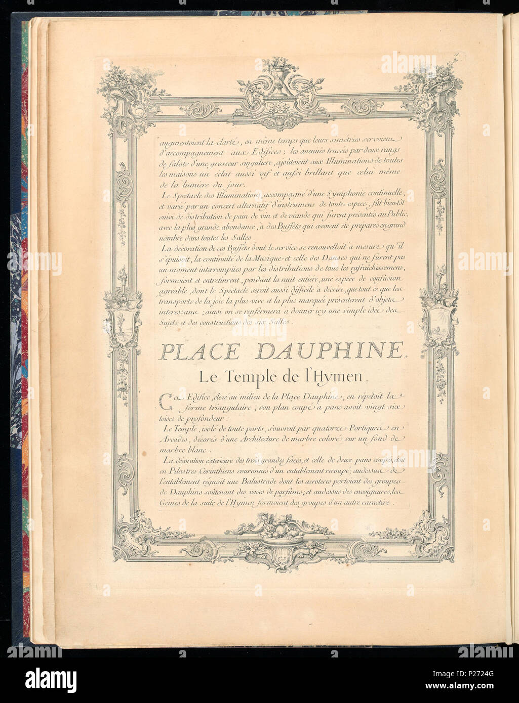 . Inglese: legato Stampa (Francia) . Inglese: pagina di testo con bordo elaborate decorazioni, stampato sul recto e verso. I numeri di accessione per pagine con testo erano assegnati a lungo dopo che le pagine con le immagini incise era stata stabilita. La sequenza per le successive pagine di testo sono come segue: pagine di testo 1921-6-207-31/35, dopo incisione 1921-6-207-2 pagine di testo 1921-6-207-36/38, dopo incisione 1921-6-207-3 pagine di testo 1921-6-207-39, dopo incisione 1921-6-207-22 pagine di testo 1921-6-207-40/45, dopo incisione 1921-6-207-23 . prima del 1921 (acquisita data) 42 vincolato stampare (Francia) (CH) 18736173-2 Foto Stock